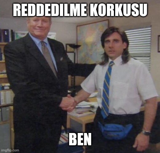 the office congratulations | REDDEDILME KORKUSU; BEN | image tagged in the office congratulations | made w/ Imgflip meme maker
