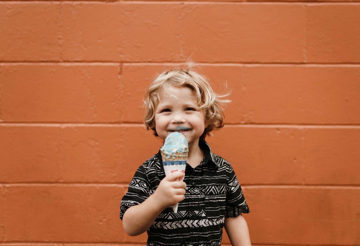 Ice cream kid Blank Meme Template