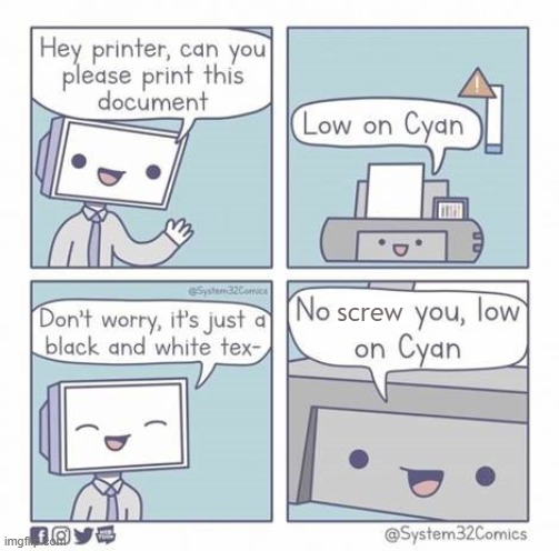 Printer Scam | screw | image tagged in printer,funny memes | made w/ Imgflip meme maker
