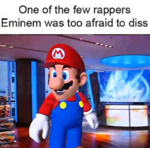 The 12th anniversary of the day when Eminem feared Mario is coming... | image tagged in top 10 rappers eminem was too afraid to diss,memes,super mario,happy birthday to ryan | made w/ Imgflip meme maker