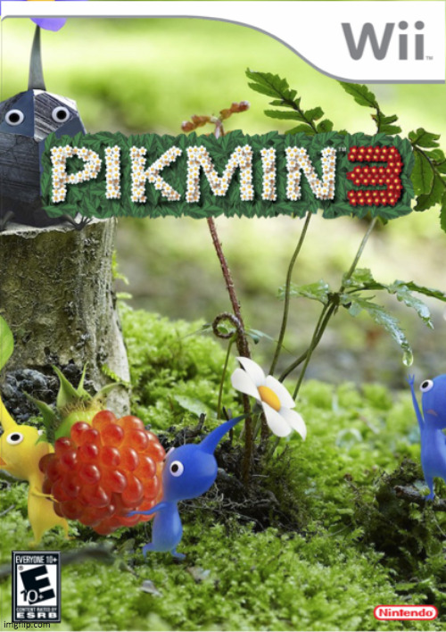Pikmin 3 Wii | image tagged in pikmin,wii,nintendo | made w/ Imgflip meme maker