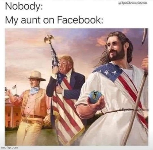 so violently american i luv int maga | image tagged in maga,jesus,donald trump,trump,trump supporters,repost | made w/ Imgflip meme maker