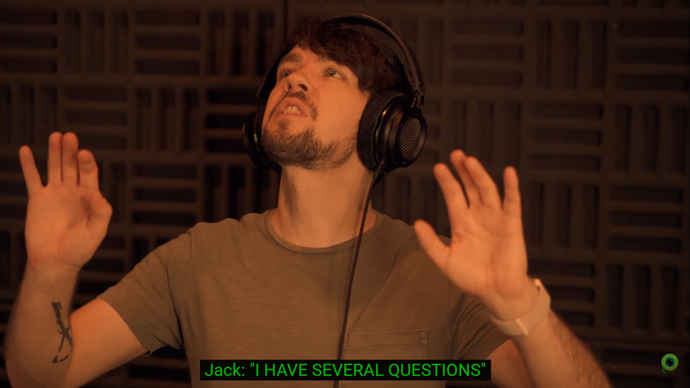 Jack: I HAVE SEVERAL QUESTIONS! Blank Meme Template