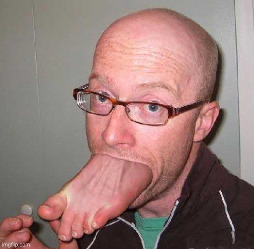 foot in mouth | image tagged in foot in mouth | made w/ Imgflip meme maker
