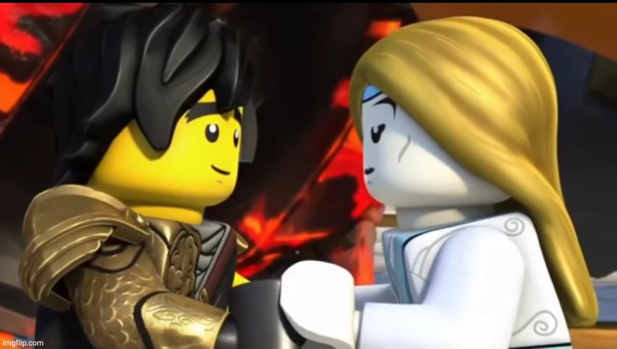 Yesssss! I ship it. | image tagged in ninjago,lego,master of the mountains,season 13 | made w/ Imgflip meme maker