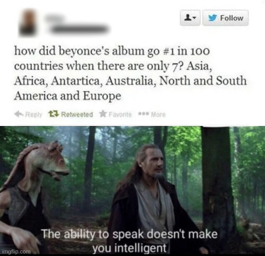 MIND SIZE: MEGA | image tagged in the ability to speak doesn't make you intelligent,beyonce,meme,funny | made w/ Imgflip meme maker