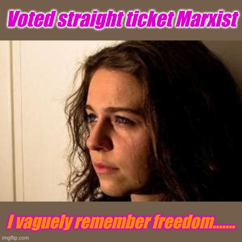Oh, those were the days, rioting looting, killing each other........ | Voted straight ticket Marxist; I vaguely remember freedom....... | image tagged in vaguely remember freedom | made w/ Imgflip meme maker