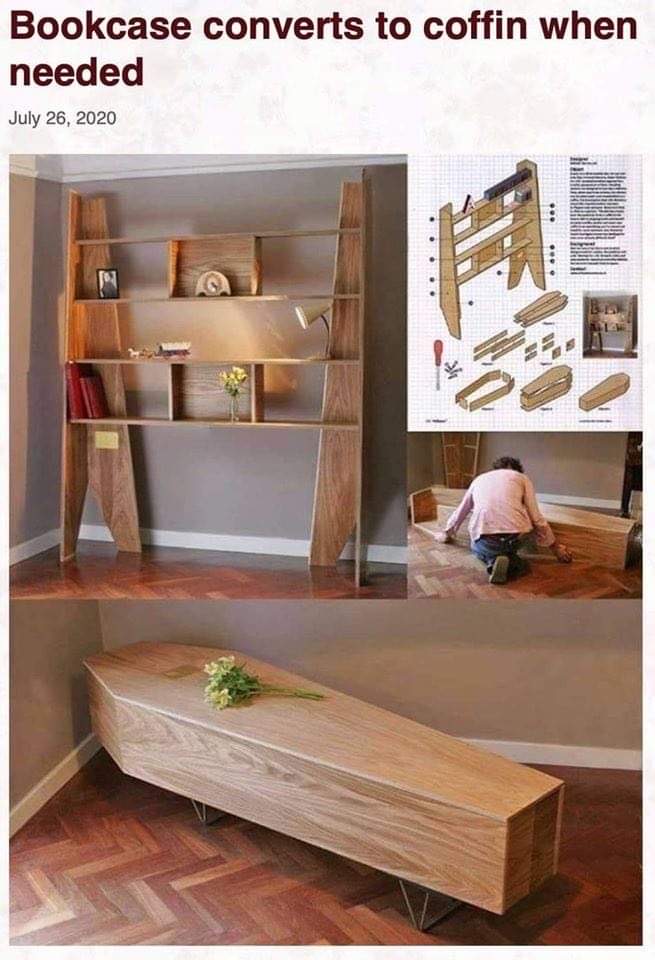High Quality Bookcase Coffin Blank Meme Template