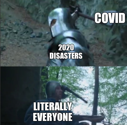 Axe to the Head | COVID; 2020 DISASTERS; LITERALLY EVERYONE | image tagged in axe to the head | made w/ Imgflip meme maker