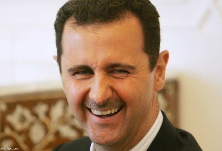 laughing assad | image tagged in laughing assad | made w/ Imgflip meme maker