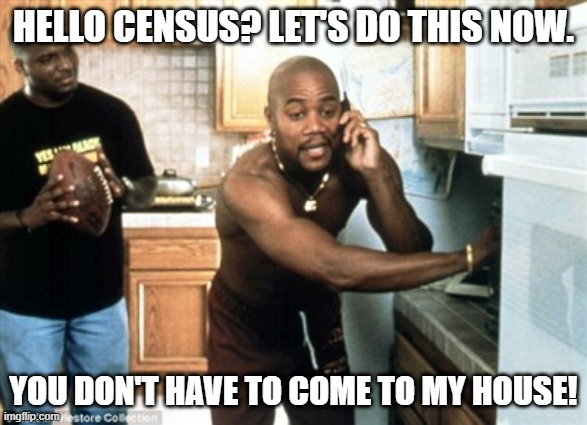 Show me the money cuba gooding | HELLO CENSUS? LET'S DO THIS NOW. YOU DON'T HAVE TO COME TO MY HOUSE! | image tagged in show me the money cuba gooding | made w/ Imgflip meme maker