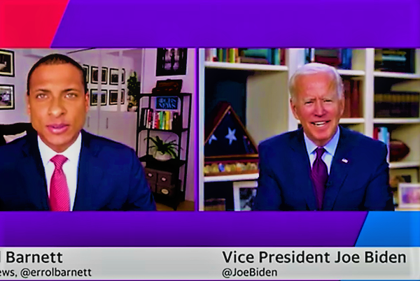 Joe Biden's basement interview Blank Meme Template