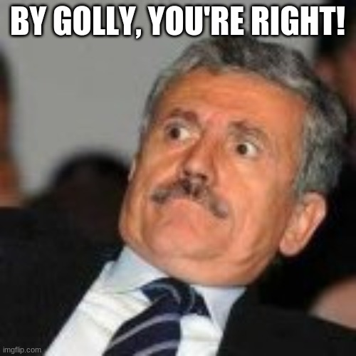BY GOLLY, YOU'RE RIGHT! | made w/ Imgflip meme maker