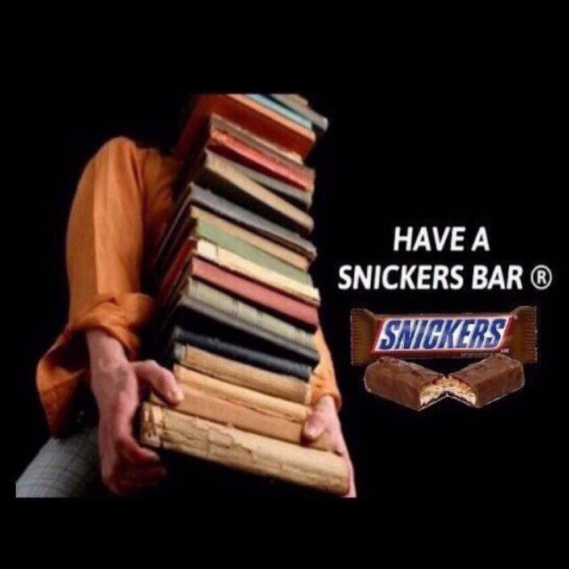 Snickers studying Blank Meme Template