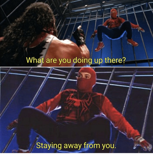 High Quality Spider-Man - Staying Away Blank Meme Template