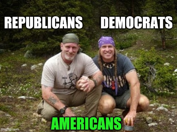 Election 2020 | DEMOCRATS; REPUBLICANS; AMERICANS | image tagged in survival,election 2020 | made w/ Imgflip meme maker