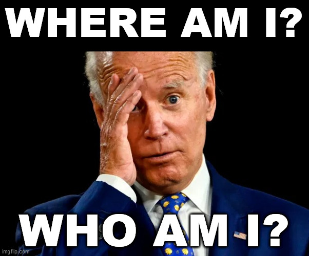 Hiden' with Biden | WHERE AM I? WHO AM I? | image tagged in biden,trump,democrat,republican,memes,dementia | made w/ Imgflip meme maker