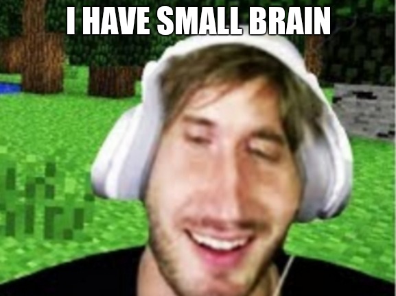 Small Brain | I HAVE SMALL BRAIN | image tagged in small brain | made w/ Imgflip meme maker