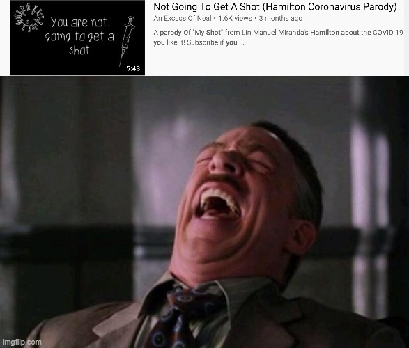 i actually haven't heard this but i thought the title was funny :) | image tagged in spider man boss,memes,funny,hamilton | made w/ Imgflip meme maker