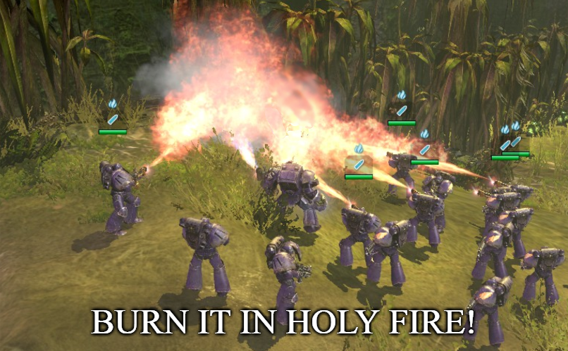 BURN IT IN HOLY FIRE! 4 Blank Meme Template
