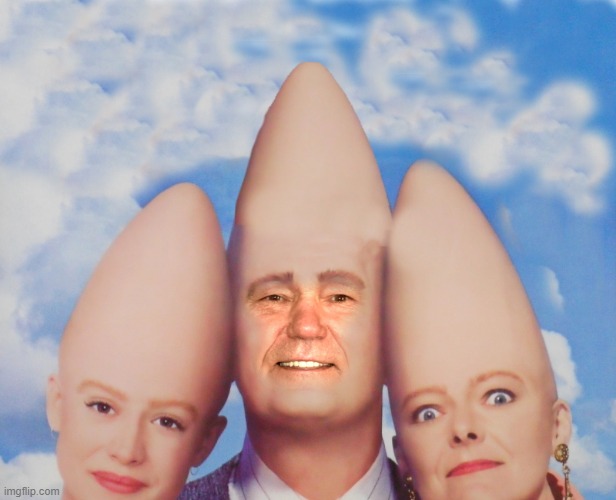 two coneheads and one bonehead :-) | made w/ Imgflip meme maker