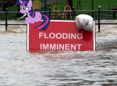My Little Pony Flooding Tears Warning Blank Meme Template