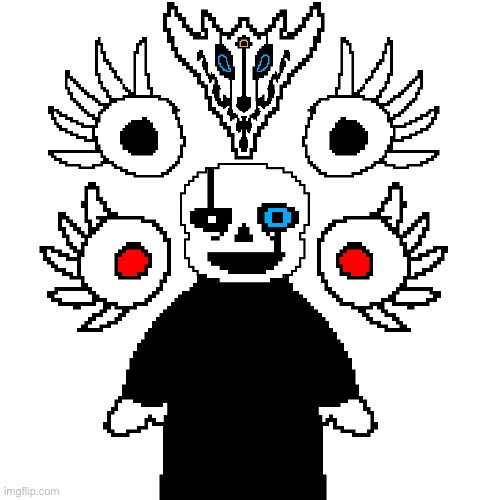I made this!!! And...uuh.. Enjoy! :( | image tagged in memes,funny,sans,gaster,undertale,sprite | made w/ Imgflip meme maker