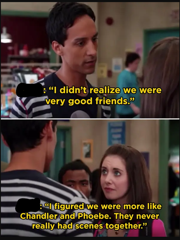 Community Abed and Annie Friends Blank Meme Template