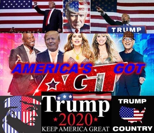 A.G.T. 2020 | AMERICA'S     GOT | image tagged in america,make america great again,trump 2020,trump derangement syndrome,donald trump memes | made w/ Imgflip meme maker