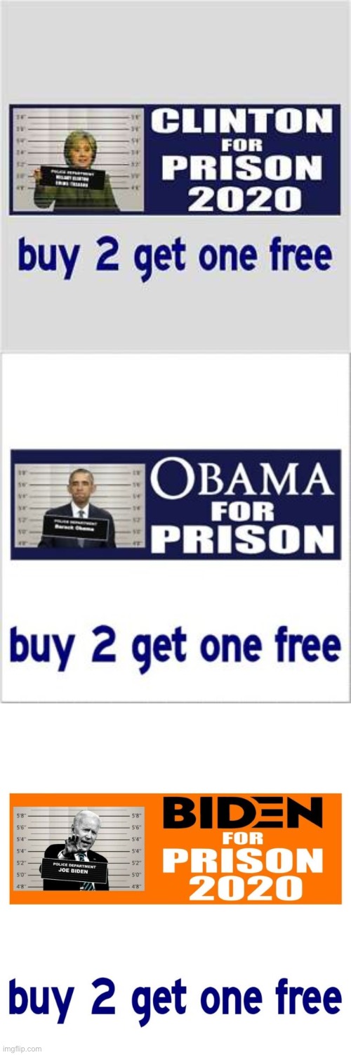 Lock her up buy 2 get 1 free Blank Meme Template