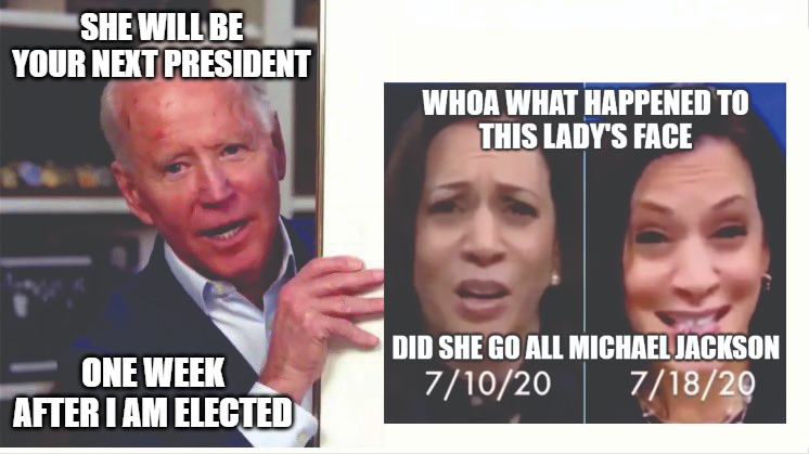President for a week | SHE WILL BE YOUR NEXT PRESIDENT; ONE WEEK AFTER I AM ELECTED | image tagged in biden,politics,memes,fun,funny,2020 | made w/ Imgflip meme maker