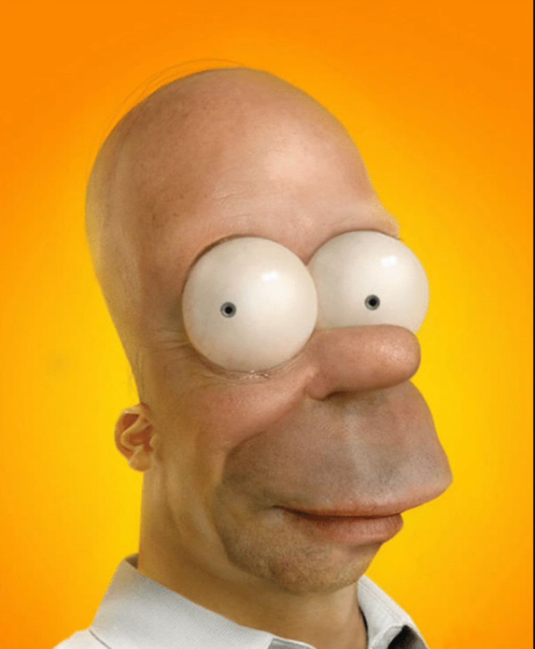 High Quality Realistic Homer Blank Meme Template