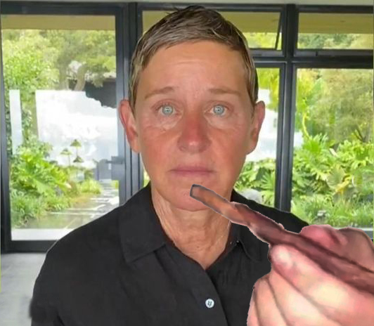 Ellen stoned Blank Meme Template