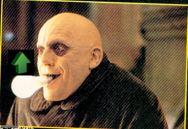 uncle fester light bulb | image tagged in uncle fester light bulb | made w/ Imgflip meme maker