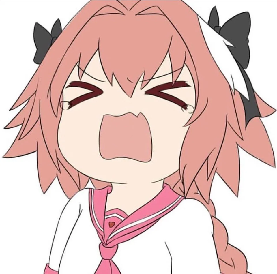 High Quality astolfo cry Blank Meme Template