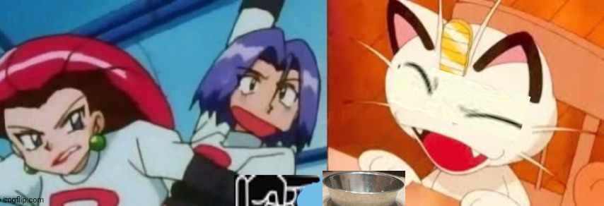 Jessie yelling at meowth Blank Meme Template