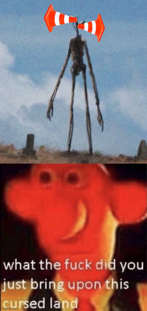 Cursed siren head | image tagged in siren head,what the fuck did you just bring upon this cursed land,cursed image,cursed | made w/ Imgflip meme maker