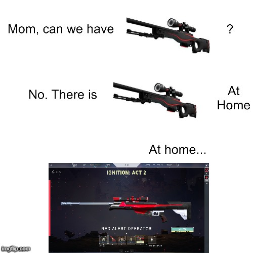 Redline vs Red Alert | image tagged in mom can we have | made w/ Imgflip meme maker