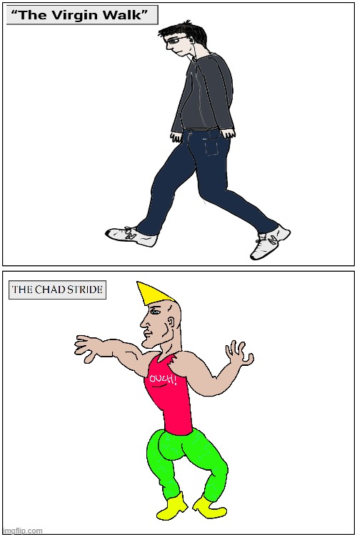 simp vs chad | image tagged in memes,blank comic panel 1x2 | made w/ Imgflip meme maker