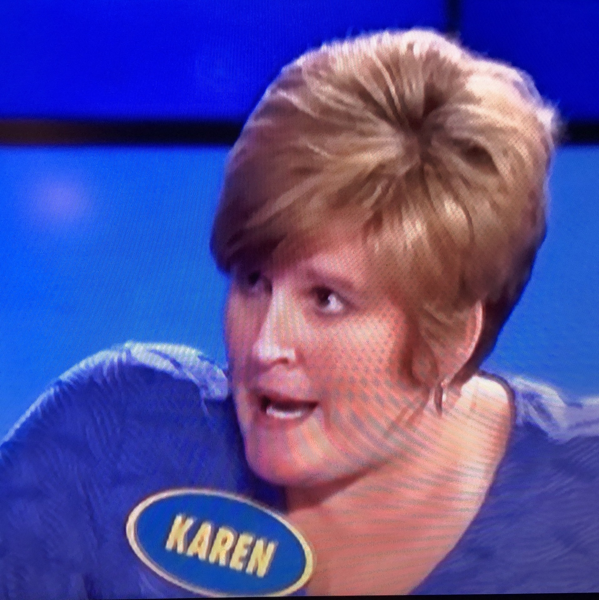 High Quality Family Feud Karen Blank Meme Template