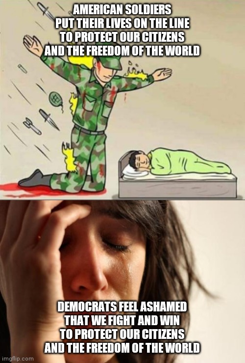 Image tagged in memes,first world problems,soldier protecting sleeping
