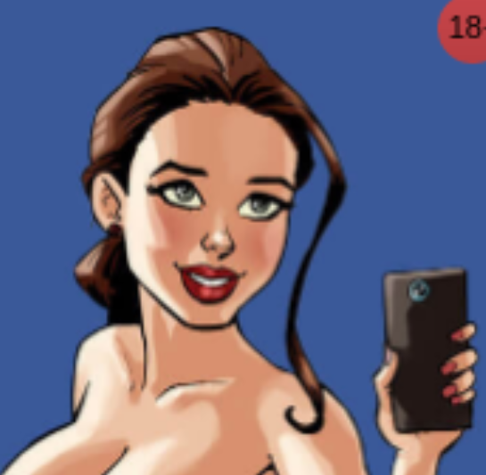 High Quality Cartoon girl from dating website number 4 Blank Meme Template