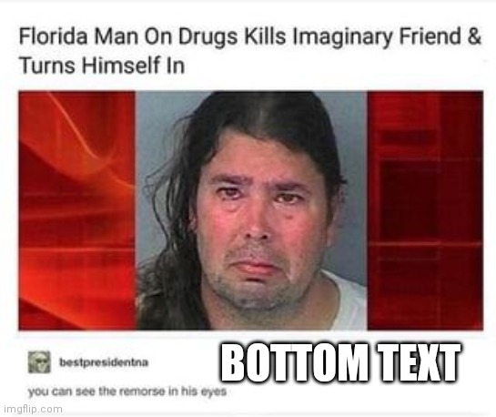 Florida Man | BOTTOM TEXT | image tagged in florida man | made w/ Imgflip meme maker
