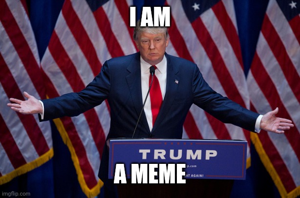 Life's ambition | I AM; A MEME | image tagged in donald trump,trump,imgflip,memes,final destination | made w/ Imgflip meme maker
