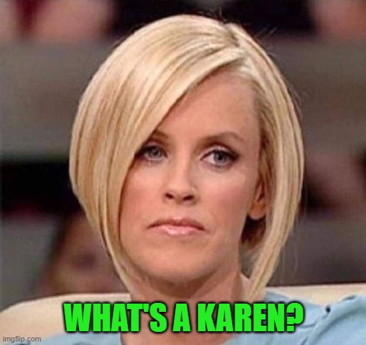 Karen, the manager will see you now | WHAT'S A KAREN? | image tagged in karen the manager will see you now | made w/ Imgflip meme maker