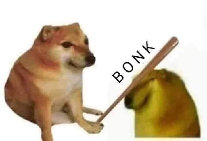 Doge Bonk Blank Template Imgflip