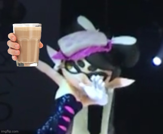 Callie is worried that you might not have had enough choccy milk today | image tagged in callie dab | made w/ Imgflip meme maker