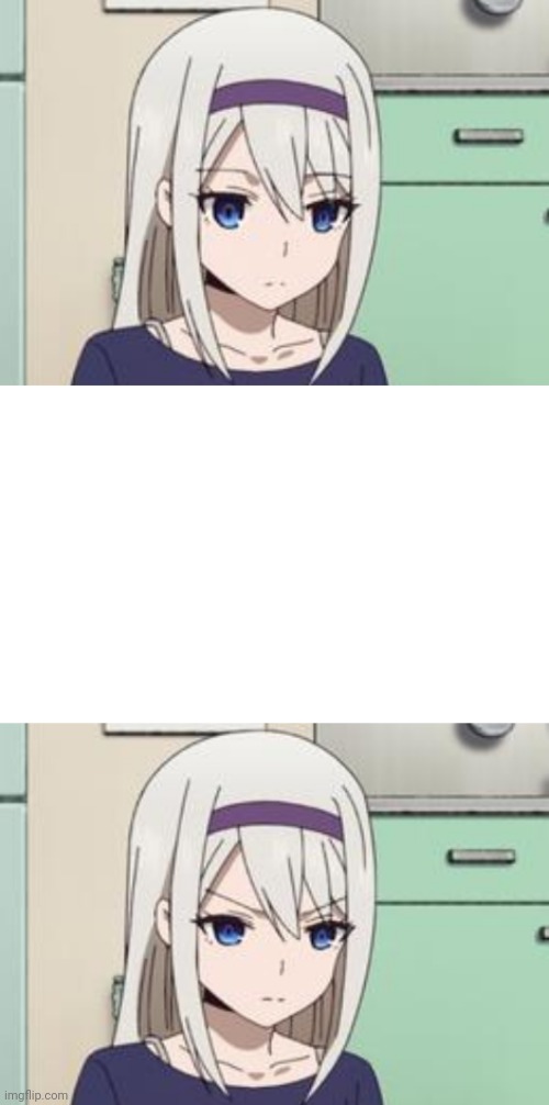 3 panel Kei reaction meme Blank Meme Template