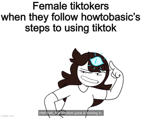 Jesús Christ | Female tiktokers when they follow howtobasic’s steps to using tik tok | image tagged in jaiden animations | made w/ Imgflip meme maker