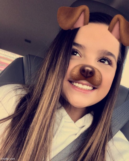 annie leblanc puppy dog filter | image tagged in annie,leblanc | made w/ Imgflip meme maker